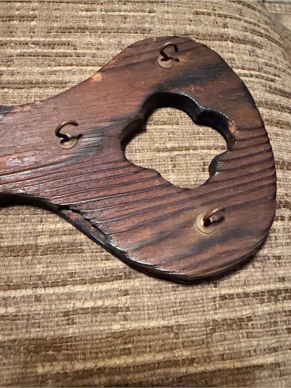 Vintage Wooden Key Wall Hook Rack Rustic Farmhouse Cottagecore Decor